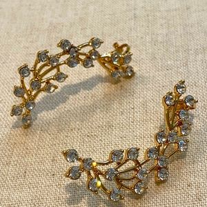 Statement rhinestone Earring crawler